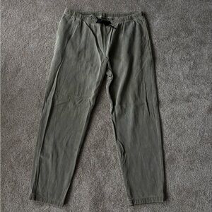 Men's Olive Green Casual Drawstring Pants